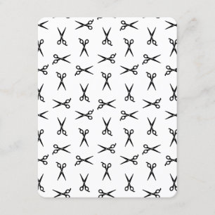 Salon Scissors Barbershop CUSTOM BACKGROUND COLOR Invitation