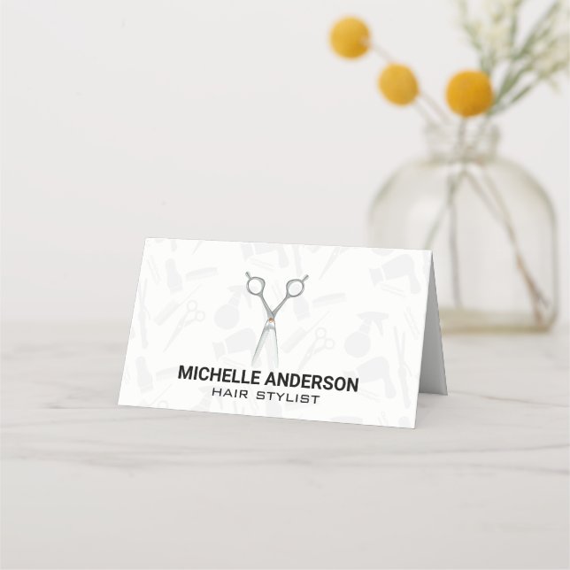 Salon Scissors | Hair Stylist Barber Appointment Card (Front)
