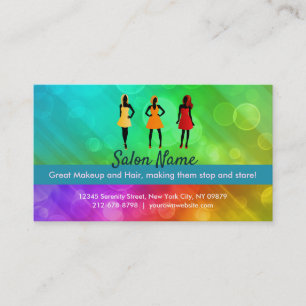 Salon slogans business card