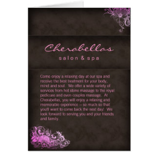 Salon Spa Brochure Pink Brown