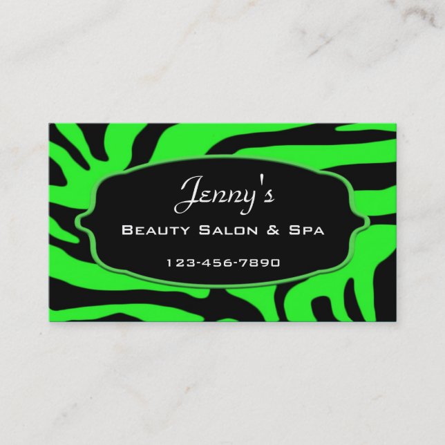Salon & Spa Business Card (Front)