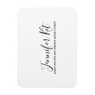 Salon spa business discount offer website visits a magnet