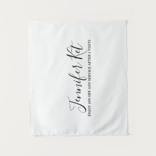 Salon spa business discount offer website visits a tapestry