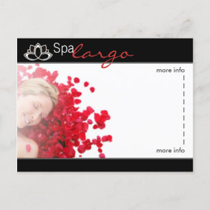 Salon Spa Massage - Blank Postcard