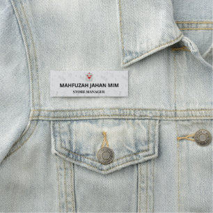 Salon Staff Name Badge Personalised Employee Tag
