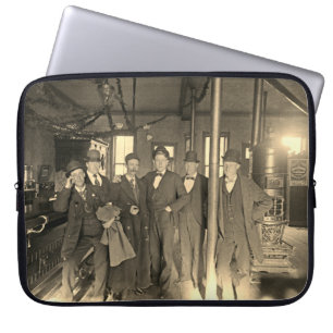 Saloon Bar Interior Men Man Cave 1890's Photo pub Laptop Sleeve