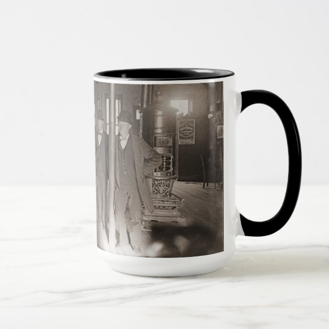 Saloon Bar Interior Men Man Cave 1890's Photo pub Mug (Right)