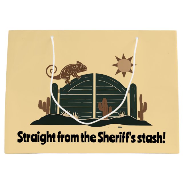 Saloon Doors Chameleon Large Gift Bag (Front)