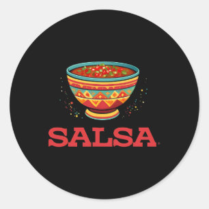 Salsa And Chips Matching Couple Halloween Costume  Classic Round Sticker