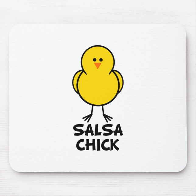Salsa Chick Mouse Pad (Front)