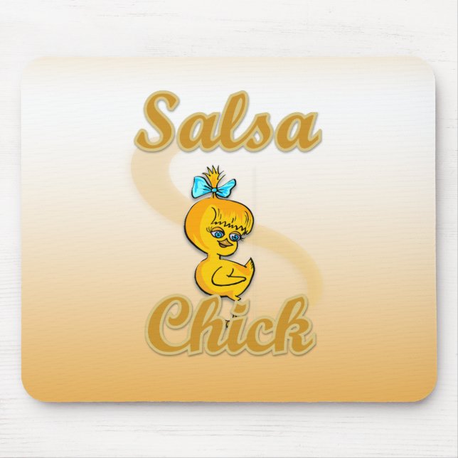 Salsa Chick Mouse Pad (Front)