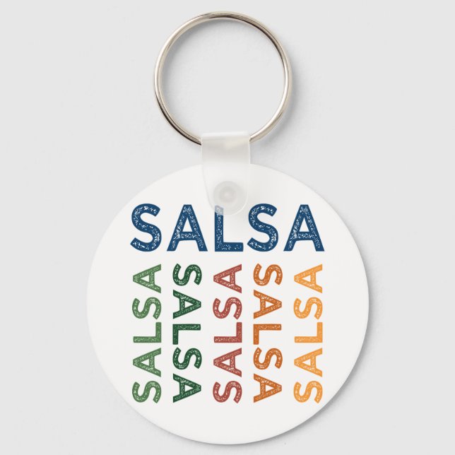 Salsa Cute Colourful Key Ring (Front)