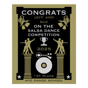 Salsa Dance Competition Winners Poster