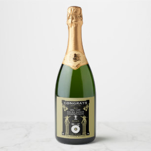 Salsa Dance Competition Winners Sparkling Wine Label
