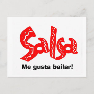 Salsa Dance Logo Products! Postcard