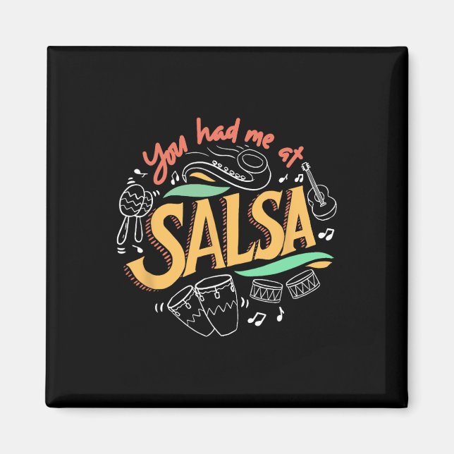 Salsa Dance Love Salsa Dance Dancer Gifts Dancing  Magnet (Front)