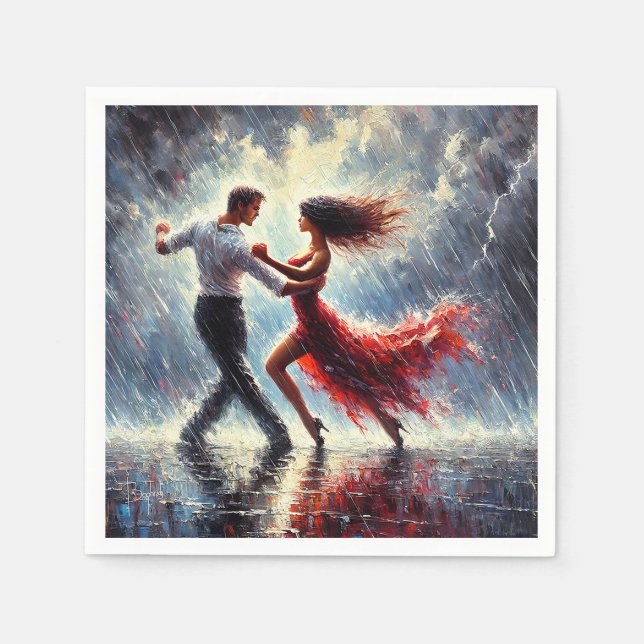 Salsa dance napkin (Front)