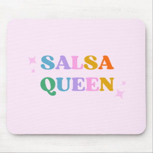 Salsa dance typography retro modern  mouse pad