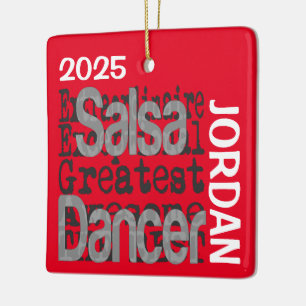 Salsa Dancer Extraordinaire CUSTOM Ceramic Ornament