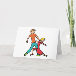 Salsa Dancing Card