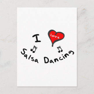 Salsa Dancing Gifts - I Heart Salsa Dancing Postcard