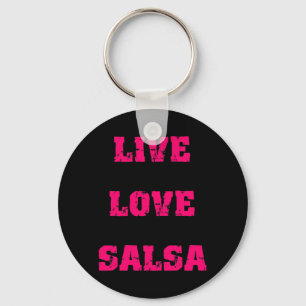 Salsa dancing key ring