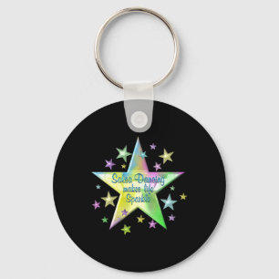 Salsa Dancing Makes Life Sparkle Stars Key Ring