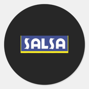 Salsa Dancing Music Food Puerto Rican Goya Latin C Classic Round Sticker