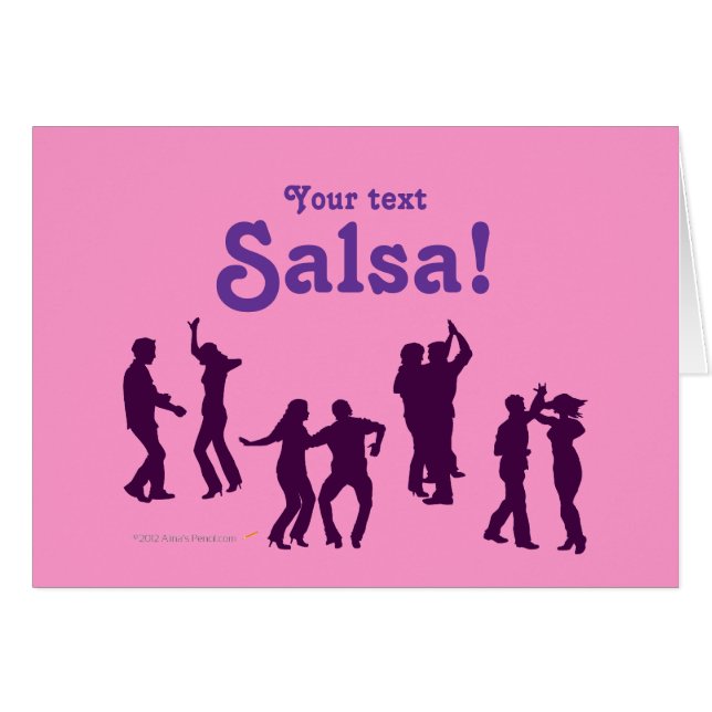 Salsa Dancing Poses Silhouettes Custom (Front Horizontal)