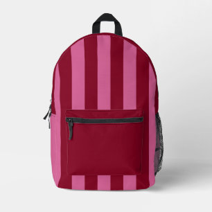Salsa Flamingo Pink Stripe Printed Backpack