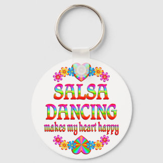 Salsa Heart Happy Key Ring