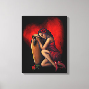 Salsa Heartbeat Canvas Print