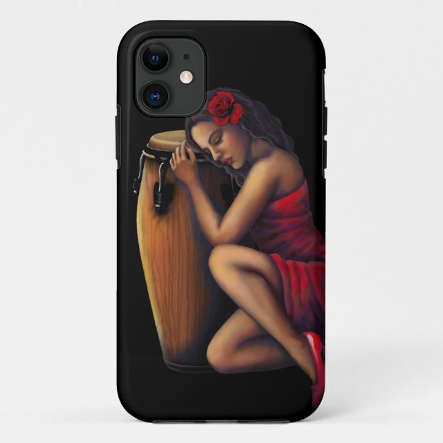 Salsa Heartbeat Case-Mate iPhone Case (Back)