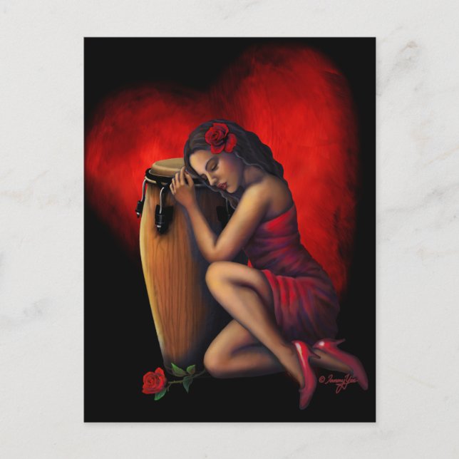 Salsa Heartbeat Postcard (Front)