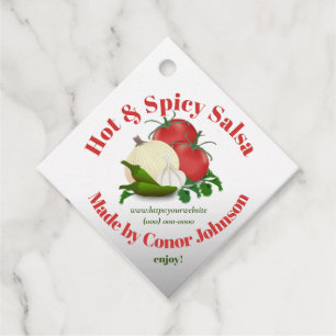 Salsa Hot & Spicy Gift Favour Tags