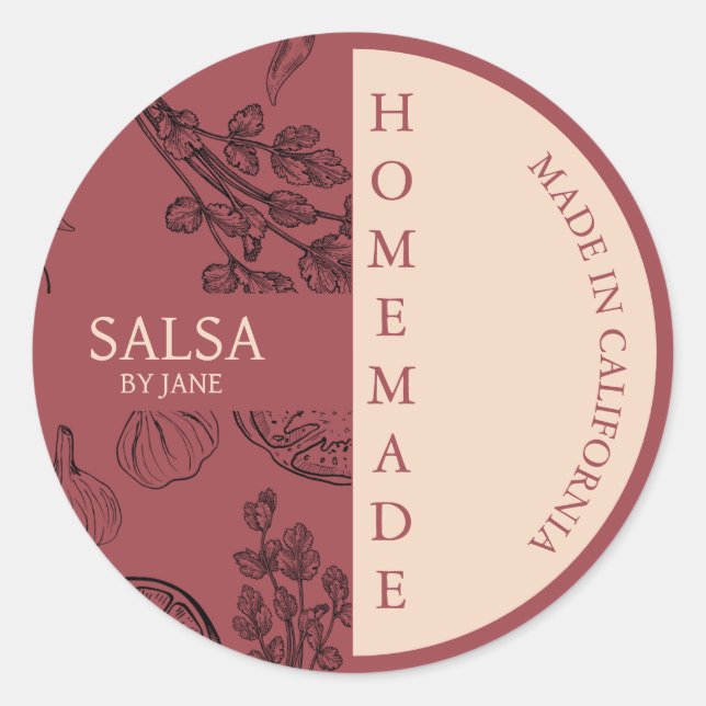 Salsa Modern Business Label (Front)
