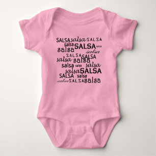 SALSA pattern body for salsera or salsero baby Baby Bodysuit