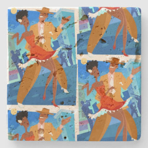 "Salsa son Cubano" Stone Coaster
