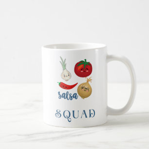 salsa squad Cute food humour quote Funny Coffee Mug