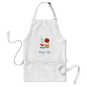 salsa squad Cute food humour quote Funny Standard Apron