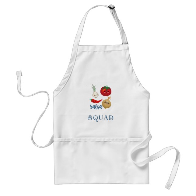 salsa squad Cute food humour quote Funny  Standard Apron (Front)