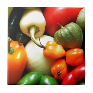 Salsa Vegetables, Tomato, Peppers, Onion Tile