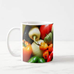 Salsa Vegetables, Tomato, Peppers, Onion Tomatillo Coffee Mug