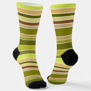 Salsa Verde with Tortilla Chips Stripes Socks