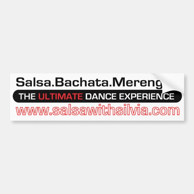 Salsa With Silvia Bumper Sticker (Front)