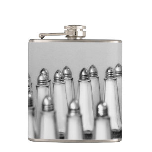 Salt and Pepper Art Photograph Hip Flask