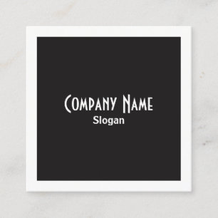 Salt and Pepper Borders and Squares Square Business Card