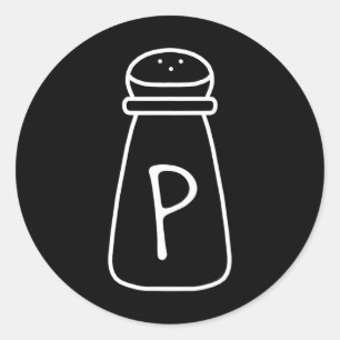 Salt And Pepper Halloween Costumes Classic Round Sticker