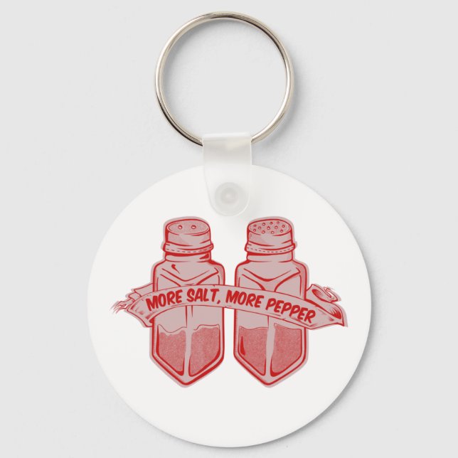 Salt and pepper seasoning key ring (Front)