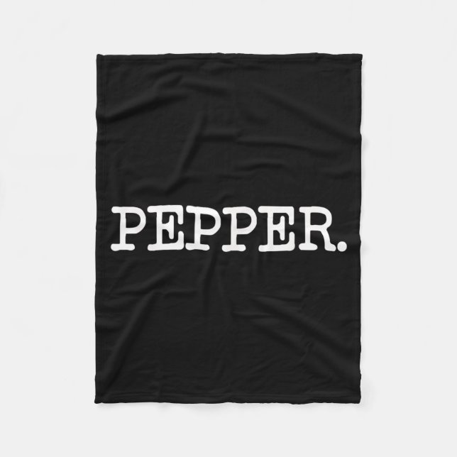 Salt and PEPPER Shaker Funny Matching Halloween Fleece Blanket (Front)